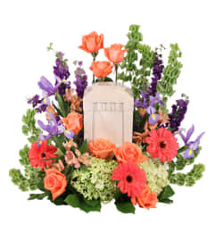 FSN BITTERSWEET TWILIGHT MEMORIAL URN. An arrangement by Erika's Flowers.