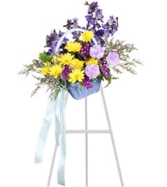 FSN-BLESSED BLUE SPRAY. An arrangement by Erika's Flowers.