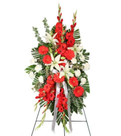 FSN-REVERANT RED. An arrangement by Erika's Flowers.