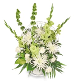 FSN-EVERLASTING FAITH. An arrangement by Erika's Flowers.