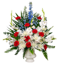 FSN-PATROITIC MEMORIAL. An arrangement by Erika's Flowers.