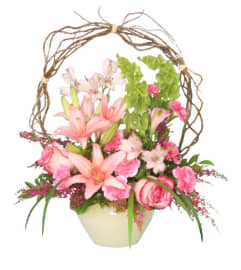 FSN-TRELLIS FLOWER GARDEN. An arrangement by Erika's Flowers.
