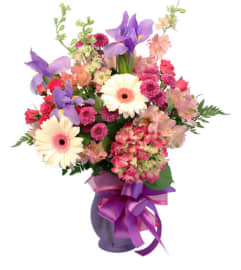 FSN-HINTS OF IRIS. An arrangement by Erika's Flowers.