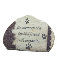 PET MEMORIAL STONE. An arrangement by J.D. Ballantine's Flowers and Gifts.