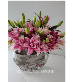 Lilies Channel. An arrangement by Brickell Exclusive Blooms.