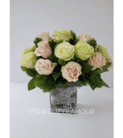 Pastel Roses. An arrangement by Brickell Exclusive Blooms.