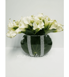 Channel Mini Callas Glamour. An arrangement by Brickell Exclusive Blooms.