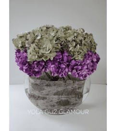 Passion Hydrangeas. An arrangement by Brickell Exclusive Blooms.