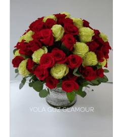 Channel 100 Roses. An arrangement by Brickell Exclusive Blooms.