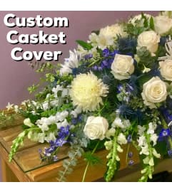 Custom Sympathy Spray (see description). An arrangement by Deep Creek Floral.