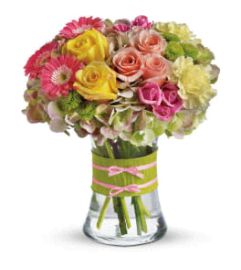 french flower delight. An arrangement by Garden of Elegance.