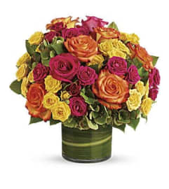 Colorful Roses Pave. An arrangement by Aventura Glamour Flowers. Colorful Roses Pave. An arrangement by Aventura Glamour Flowers.