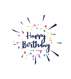 Florist Design - Birthday. An arrangement by Syd Kemsley Florist.