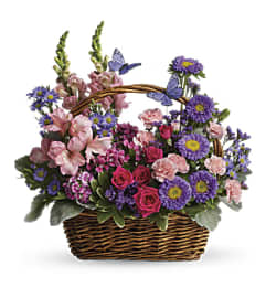 Country Garden Basket. An arrangement by Farmside Florist.