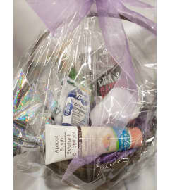 Bath and beauty. An arrangement by Jane's Floral Dreams.