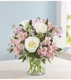The Elegant Blush™ Bouquet. An arrangement by Butterflies Flower Shop.