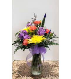 Sterling Greer. An arrangement by Zaisers Florist and Greenhouse.