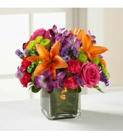 Birthday Cheer Bqt. An arrangement by Petals and Co..