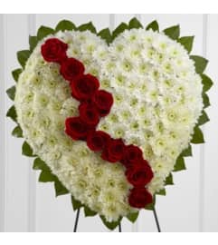 Standing Broken Heart. An arrangement by Petals and Co..