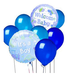 It's A Boy!! Balloon Bunch. An arrangement by Petals and Co..