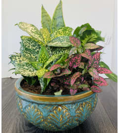 Ceramic Planter. An arrangement by Violeta's Flower Shop.