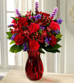 The FTD Love Is Grand Vase Arrangement. An arrangement by Balloon Bouquets Plus.
