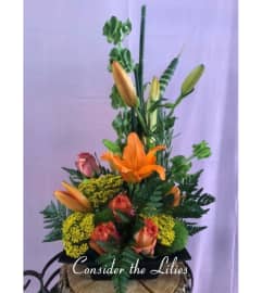Peaceful Summer Garden. An arrangement by Consider the Lilies.