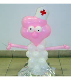 Nurse Balloon Buddy. An arrangement by Balloon Bouquets Plus. Nurse Balloon Buddy. An arrangement by Balloon Bouquets Plus.