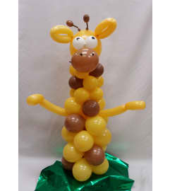 Giraffe Balloon Buddy. An arrangement by Balloon Bouquets Plus.