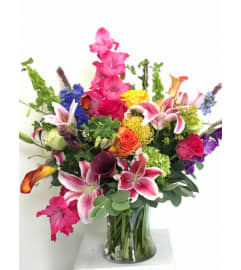 The Bright and Cheery Bouquet. An arrangement by Flowers of Jacksonville.