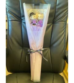 Teddy Couple 2. An arrangement by Flamingo Floral and Gifts.