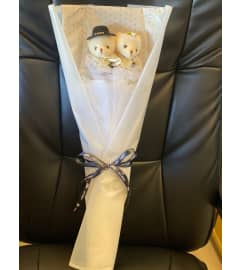 Teddy Couple 3. An arrangement by Flamingo Floral and Gifts.