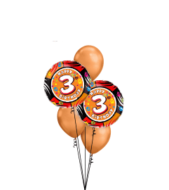 Number 3 Birthday Classic Balloon Bouquet. An arrangement by Balloon Bouquets Plus. Number 3 Birthday Classic Balloon Bouquet. An arrangement by Balloon Bouquets Plus.