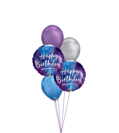 Galaxy Birthday Classic Balloon Bouquet. An arrangement by Balloon Bouquets Plus. Galaxy Birthday Classic Balloon Bouquet. An arrangement by Balloon Bouquets Plus.
