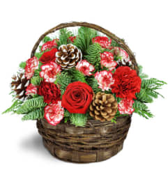 Jennings Holiday Basket. An arrangement by Jennings Florists. Jennings Holiday Basket. An arrangement by Jennings Florists.