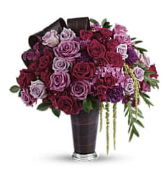 Mauve Sophistication. An arrangement by Aventura Blooming Petals.