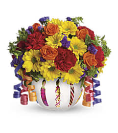 Birthday Celebrate Bowl. An arrangement by Fink Flowers, Gifts and Flower Delivery.