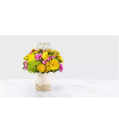 Birthday Sprinkle. An arrangement by Novak's Flower Shoppe.