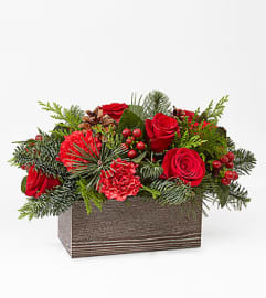 FTD Christmas Cabin Bouquet FTD. An arrangement by Floral Fantasy. FTD Christmas Cabin Bouquet FTD. An arrangement by Floral Fantasy.