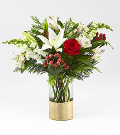 FTD Golden Holiday Bouquet FTD. An arrangement by Floral Fantasy.