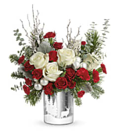 Winter Best Wishes Bouquet. An arrangement by Avio Flowers.