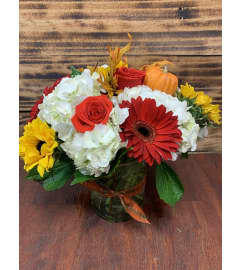 Thankful Blessings. An arrangement by Woodcliff Lake Florist.