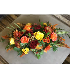 Designers Creation - Thanksgiving Centerpiece. An arrangement by The Flower Patch Florist.