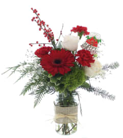 Vibrant Christmas Bouquet. An arrangement by Avenida Flowers.