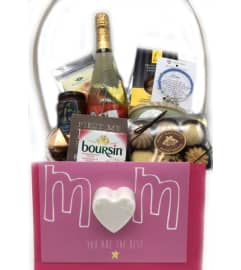 Mom, You are Awesome Gift Basket. An arrangement by The Village Green Florist.
