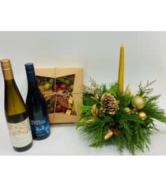 Charcuterie Gift Set - Red and White Wine. An arrangement by Cambridge Flowers and Co. Charcuterie Gift Set - Red and White Wine. An arrangement by Cambridge Flowers and Co.