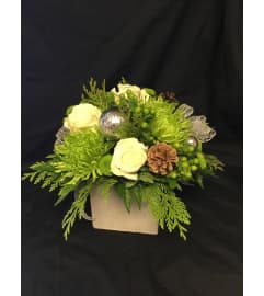 Christmas Natural Lime. An arrangement by Flowers by Anna.