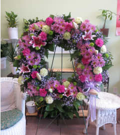 Garland of Pastels. An arrangement by Floral Images.