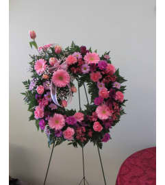 Elegant Lace Wreath. An arrangement by Floral Images.