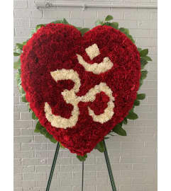 Spiritual Om. An arrangement by Flowers By Maria.